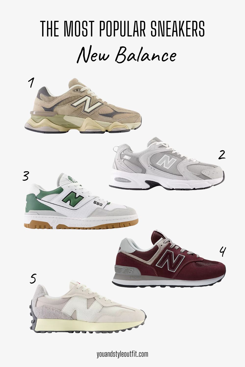 The most popular sneakers New Balance
