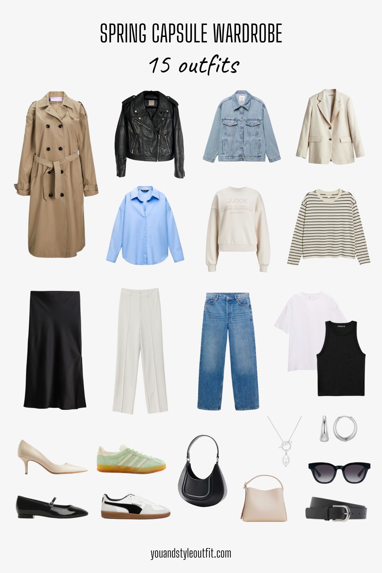 Spring Capsule Wardrobe: 15 Outfits