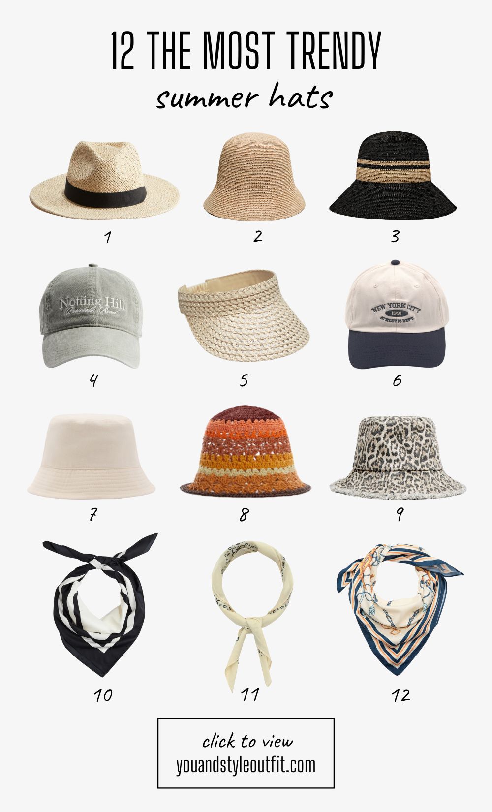 12 the most trendy summer hats!