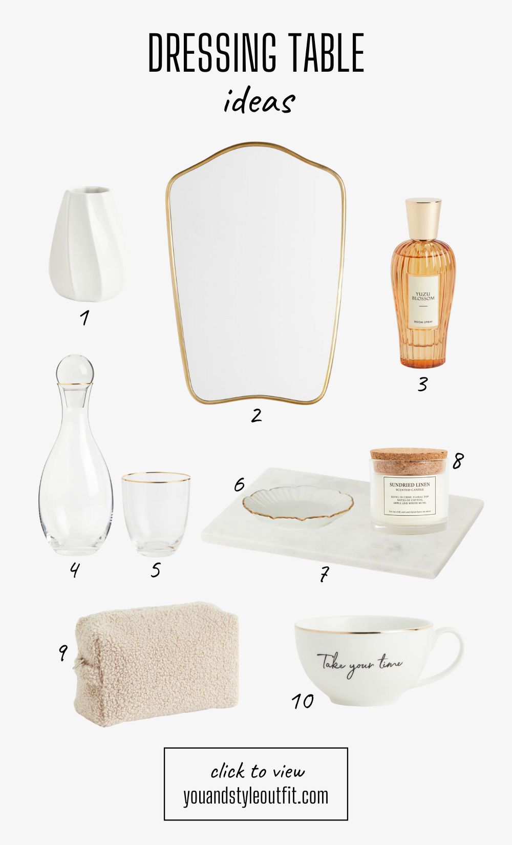 Ideas for dressing table