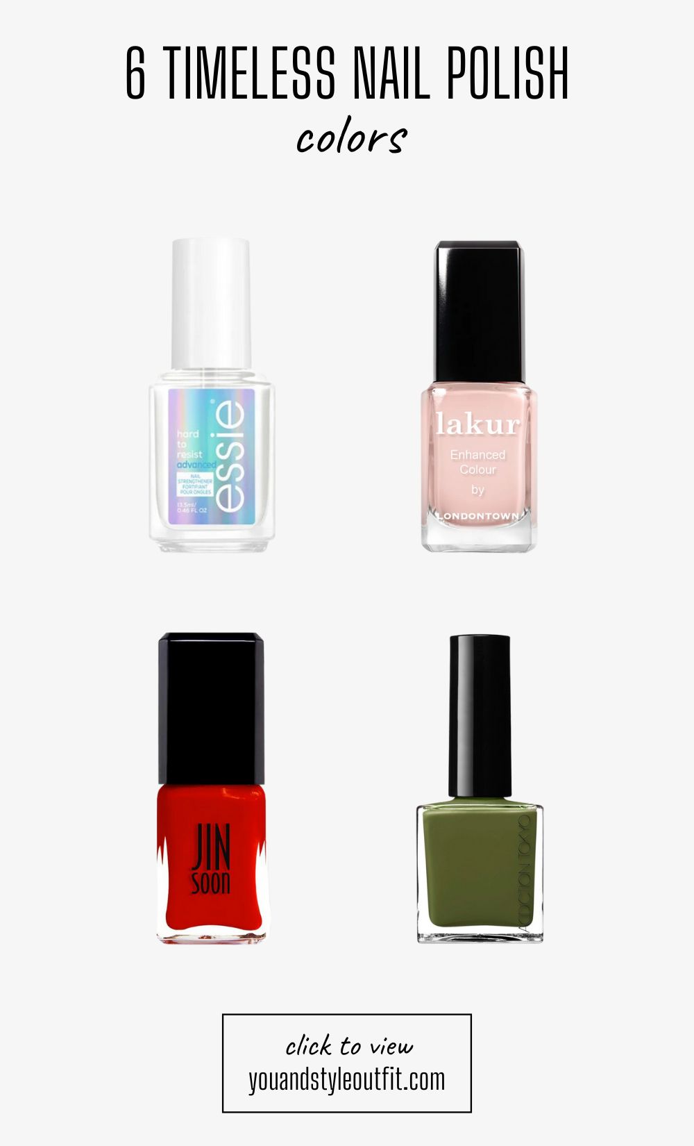 6 Timeless nail polish colors!