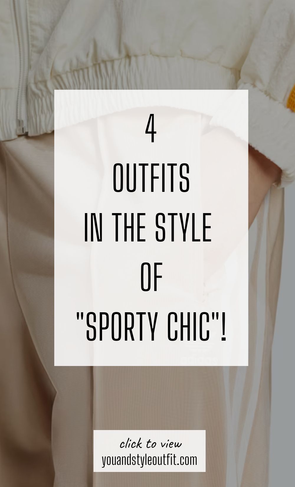 4 outfits ideas in the style of “sporty chic!”