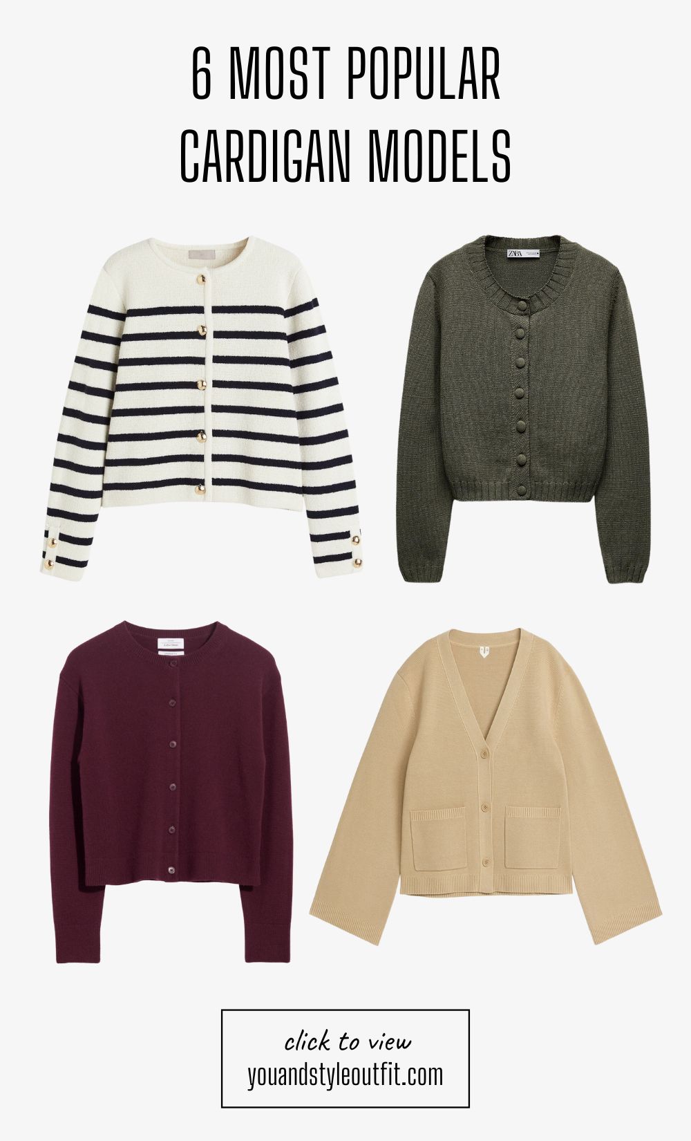 6 Most Popular Cardigan Models for Fall!