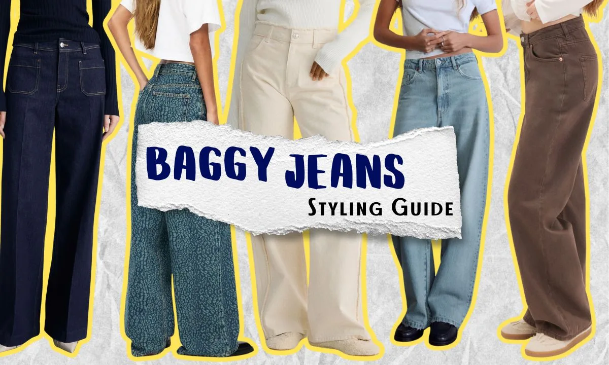 Baggy Jeans Styling Guide: Effortlessly Pair with Heeled Boots, Loafers, and Sneakers